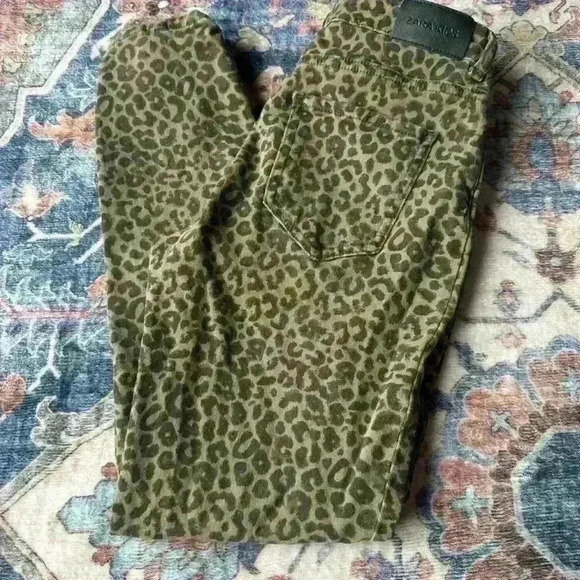 Zara Kids Leopard Print Skinny Jeans | Size 13–14Y (164cm) | Animal Print Pants - Picture 5 of 5